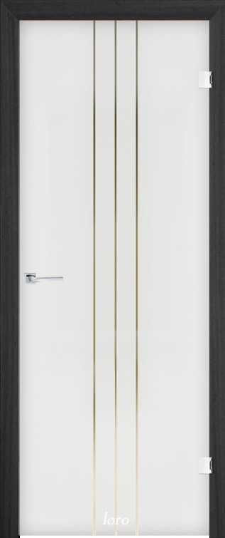 drzwi szklane matowe z pionowymi pasami