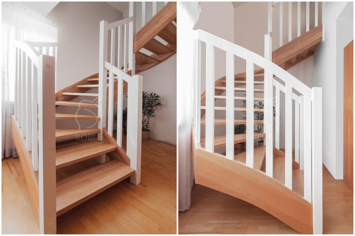 klasyczne schody drewniane